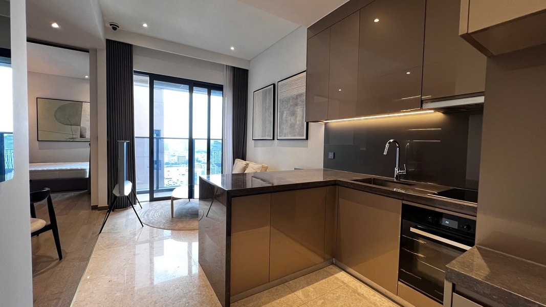Bán căn hộ 1 phòng ngủ The Marq Quận 1 – Full nội thất, view Landmark 81