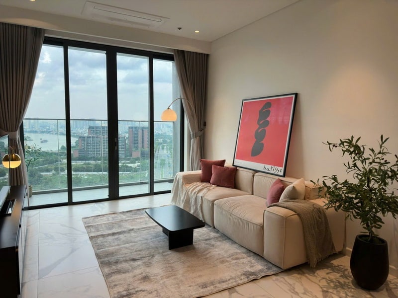 Bán căn hộ 2PN The Crest Thủ Thiêm – Tầng Trung, View Sông & Landmark 81